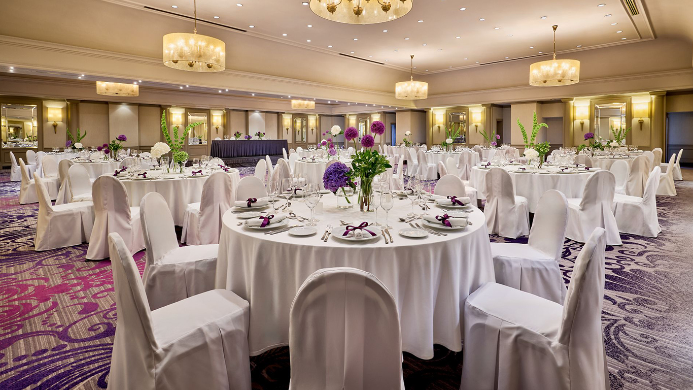 Gala setup in the conference room